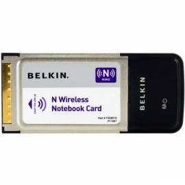 Netzwerk Prvky hat WiFi Ethernet WLAN BELKIN Wireless N NoteBook Cardbus (F5D8013nv)