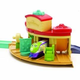 Chuggington Züge-Set mit dem Depot und Plattenspieler