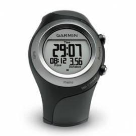 Bedienungshandbuch Navigationssystem GPS GARMIN Forerunner 405 HR Premium, schwarz schwarz