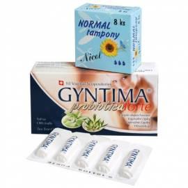 Gyntima Probiotica vaginal Zäpfchen Forte 10 Stk + FREE 8 Stück pads