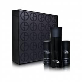 WC Wasser GIORGIO ARMANI Black Code ml + after shave Balsam 50 ml + 50 ml Duschgel