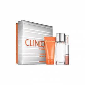 CLINIQUE Happy 75ml Körper Parfume Wasser 50 ml + Creme + 4, Parfüm + 5 ml Stift Glanz auf den Lippen