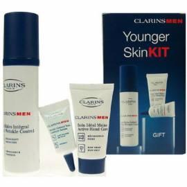 Benutzerhandbuch für Kosmetika CLARINS jüngere Haut Kit 50ml Gesamt Wrinkle Control, aktive Handpflege 20ml + 5ml Undereye Serum Puff de