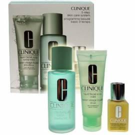 CLINIQUE Kosmetika 3step Skin Care System1 50ml Liquid Facial Soap Extra Mild + 100ml Klärung Lotion 1 + 30 ml DDML