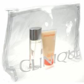 Glücklich, CLINIQUE Parfümiertes Wasser 50 ml + body Cream + Kosmetik-Tasche