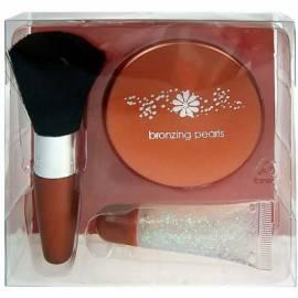 Handbuch für Kosmetika Make-up Handel Schmink Set brunett Perlen 38g Bronzing Pearls + 11ml Boody Glitter Gel + Pinsel