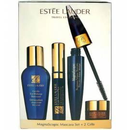 Kosmetika ESTEE LAUDER Mascara Set MagnaScopic + 2Gifts 9ml Mascara MagnaScopic Black + 5ml Lash Primer Plus + 3ml Advanced Eye Night + 30ml sanfte Augen Make-up Entferner Bedienungsanleitung