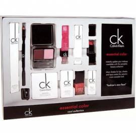 Kosmetika CALVIN KLEIN Essential Color Cool Eye-Pencil mit 1, 45g + 4g Lidschatten Duo + 12ml Lipgloss + 13ml Nail Enamel + 3, 5g Lipstick