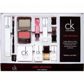 Kosmetika CALVIN KLEIN Farbe Attraktion Cool 1, 5g samt Blush + 12ml Flawored Lipgloss, 45g Lip Pencil + 13ml Nagellack + 3, 5g Creme Lipstick