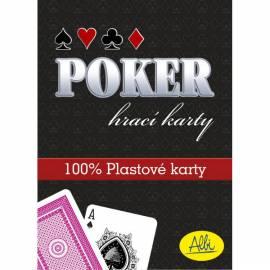 Karte Spiel Poker ALBI-Plastikkarte rot