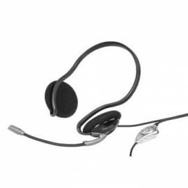 Ein Headset HAMA 57196 schwarz/silber