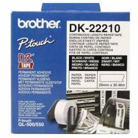 Bedienungsanleitung für Zubehör für Drucker BROTHER DK-22210 (DK22210)