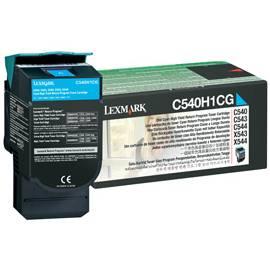 LEXMARK C540 Toner C543 C544 X 543 X 544 (C540H1CG) blau Gebrauchsanweisung