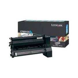 Benutzerhandbuch für Toner LEXMARK C782 (C782X1CG) blau