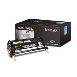 Handbuch für Toner LEXMARK X560n HY (X560H2YG) gelb