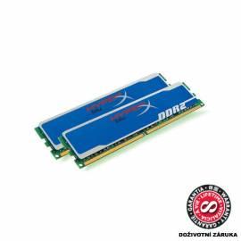 Speichermodul KINGSTON 2GB DDR2 - 800MHz CL5 Kit 2x1GB (KHX6400D2B1K2 / 2G)