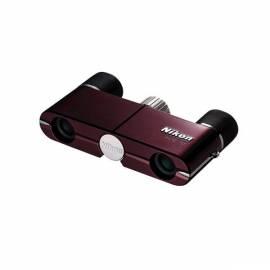 Fernglas NIKON elegante kompakte 4 x 10 DCF Burgund Wein