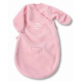 Schlafsack Babyboum POLAR 60 cm lustigen TEXT Pink
