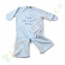 Schlafsack Babyboum POLAR 68cm, lustige Text LIGHT BLUE Gebrauchsanweisung