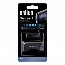 Bedienungshandbuch Zubehör für Rasierer BRAUN CombiPack Series1-11 b Schwarz Farbe