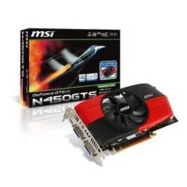 N450GTS-M2D1GD5 MSI 1 GB D5 783/2xDVI 1xHDMI 3608 MHz, PCIe X 16-Grafikkarte