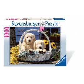 Ravensburger Puzzle Cart mit Welpen-1000D