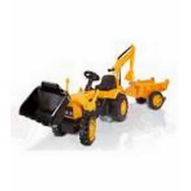 Pedal Traktor Smoby mit Baggerarbeiten Dienstleistungen Max gelb