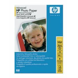 Benutzerhandbuch für Papier für Drucker HP Advenced Glossy Photo Paper, A4, 25ks, 250g/m2 (Q5456A)