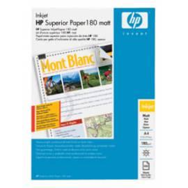 Papiere, Drucker HP Superior Inkjet Papier A4, Mat, 180 g, 100 Stück (Q6592A) Bedienungsanleitung