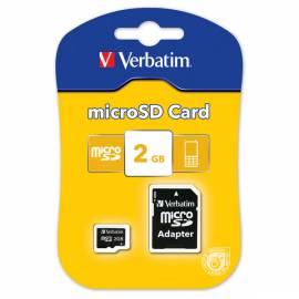 Speicher-Generation VERBATIM SD 2 GB + Adapter P-Blist (43965)