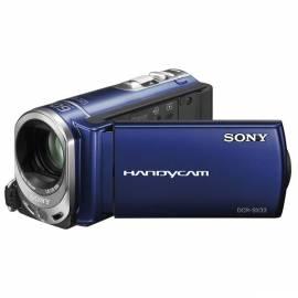 SONY DCR-SX33E Camcorder + 8 GB SD-blau