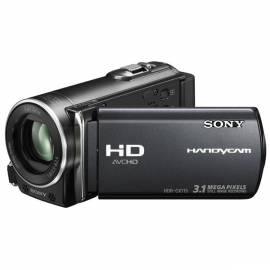 SONY HDR-CX115E Camcorder + 8 GB SD-Karte-schwarz-2 x