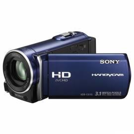 PDF-Handbuch downloadenVideokamera SONY HDR-CX115E + 16 GB SDkarta-blau