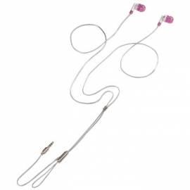 Kopfhörer Hama 14492, Kopfhörer ME-492, Gummi-Ohrstöpsel, weiss/rosa Gebrauchsanweisung