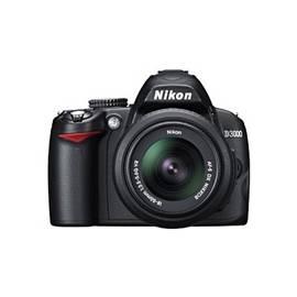 Satz der Produkte von der NIKON D3000 + 18-55 II + AF-S DX 55-200 AF-S schwarz