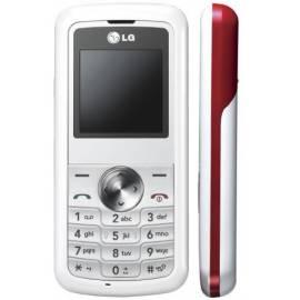 Handy LG KP 100 weiss rot Gebrauchsanweisung