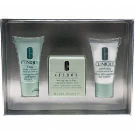 Benutzerhandbuch für Kosmetika CLINIQUE Bonus Set auf Linie 50ml Feuchtigkeit auf Linie Creme, 30ml 7 Day Scrub + 30ml beruhigend Cleanser