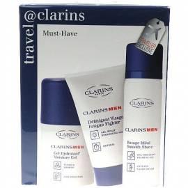 Kosmetika CLARINS Satz muss Feuchtigkeit Gel 50ml + 50 ml glatt rasieren + 50ml Fatigue Fighter