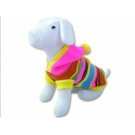 Kleidung für Hunde Hund FANTASY mit Kapuze und Streifen Farbe L