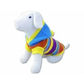 Kleidung für Hunde Hund FANTASY mit Kapuze und Streifen Farbe L
