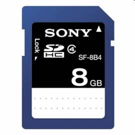 PDF-Handbuch downloadenSpeicherkarte, SONY SF8B4 blau