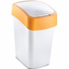 Waste bin Flipbin CURVER 02171-728 Weiss/Orange