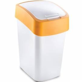 Waste bin Flipbin CURVER 02172-728 Weiss/Orange