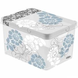 Box Speicher CURVER 04711-R03 L MILKY-grau/blau-Romantik