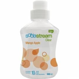 SODASTREAM Sirup klar Mango mit einem Apfel