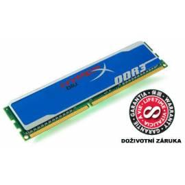 Speichermodul KINGSTON 2 GB DDR3 - 1600MHz HyperX Blu CL9 (KHX1600C9AD3B1/2 g)