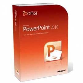 Service Manual Software MICROSOFT PowerPoint 2010 32-Bit/X 64 Tschechische DVD (079-05183)