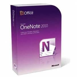 Software MICROSOFT OneNote Home and Student 2010 32-Bit/X 64 Tschechische DVD (79A-00236)