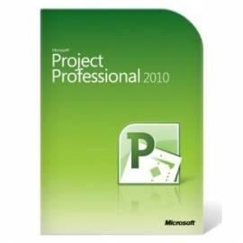 Bedienungsanleitung für Software MICROSOFT Project Pro 2010 32-Bit/X 64 Tschechische DVD (H30-02667)