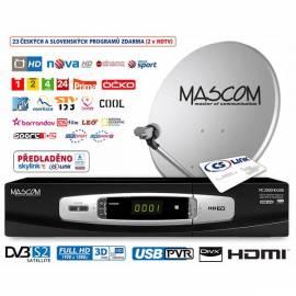 Satelliten MASCOM MC-2000UCR/60 + Karte CSLink, empfangen einen Satelliten schwarz